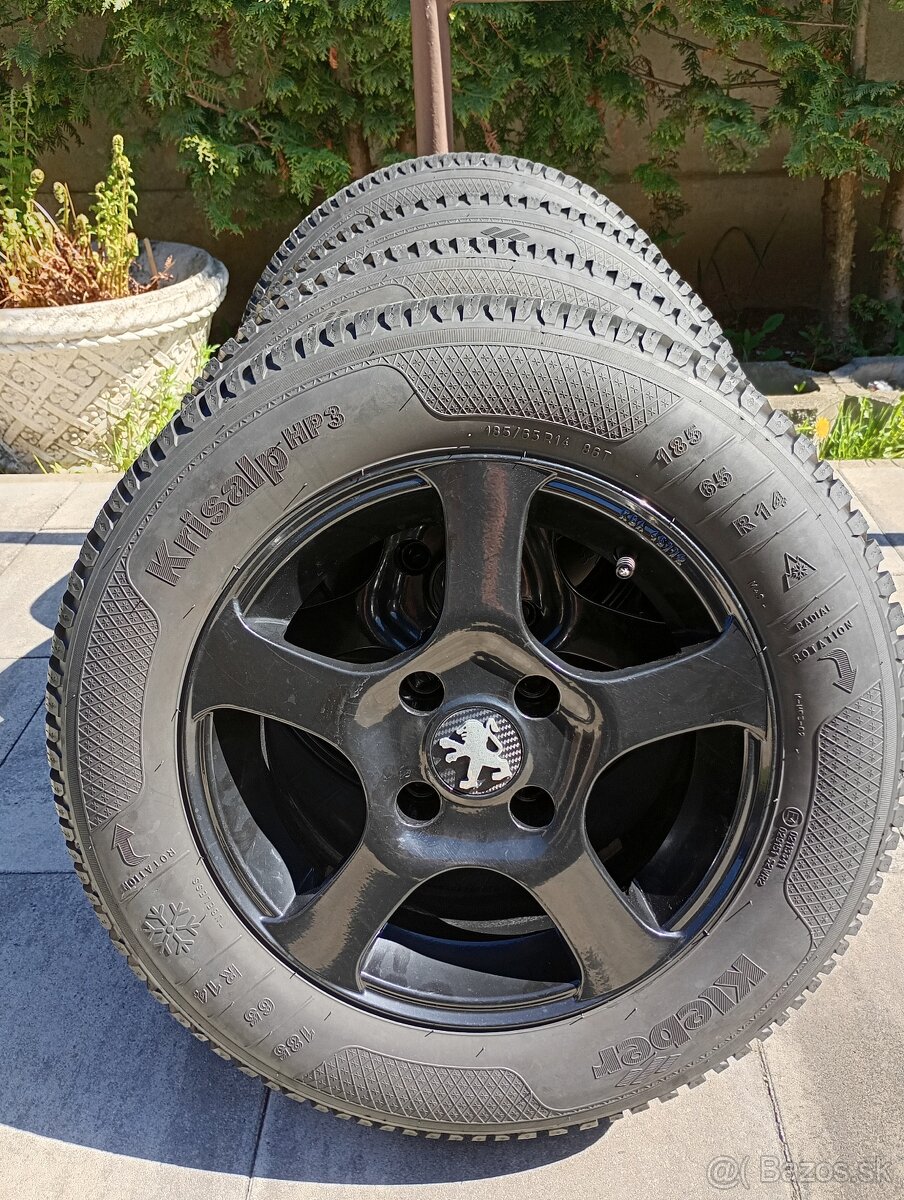 Predám Zimnú Sadu Kolies na Peugeot, Citroen.Pneumatiky Kleb