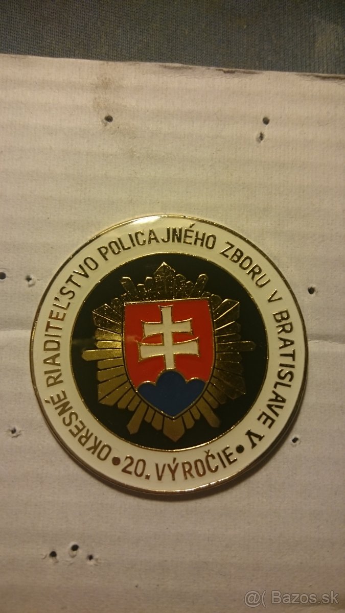 Odznaky Policajné (4,6cm) - MV.SR