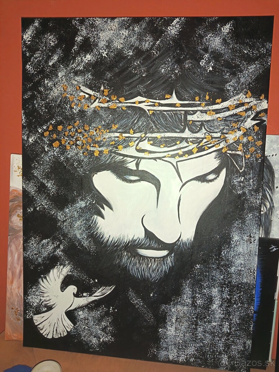 Maľovaný obraz Ježiša Krista