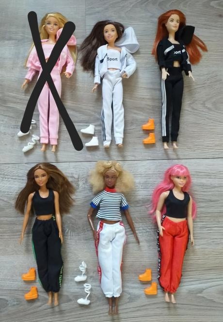 Nové bábiky Barbie Mattel v športovom oblečení