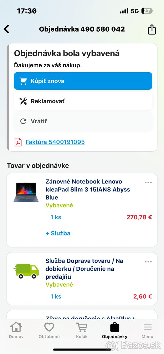 Lenovo IdeaPad Slim 3 15IAN8 Abyss Blue (v záruke)