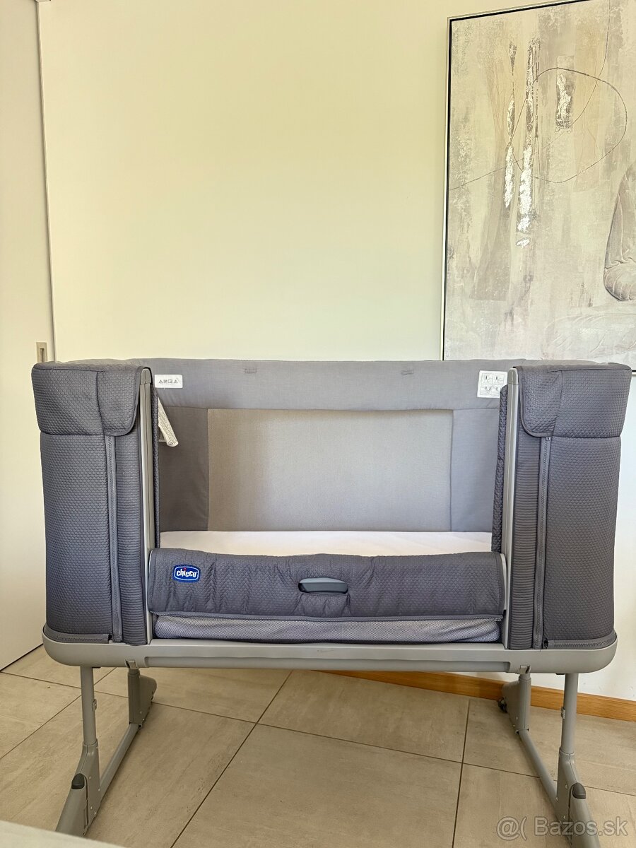 CHICCO POSTIEĽKA NEXT2ME FOREVER - MOON GREY