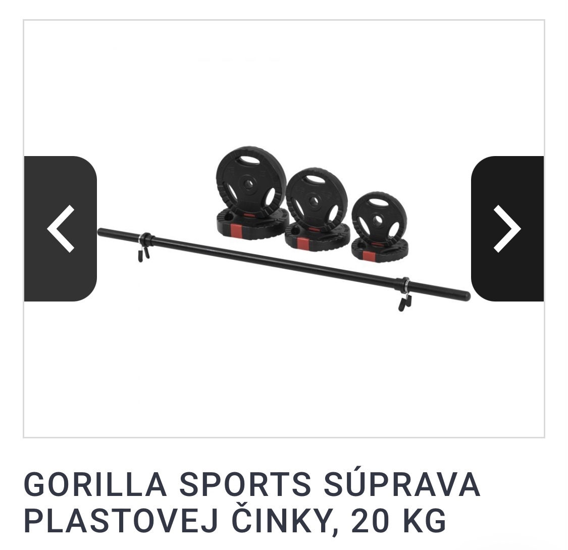 Tyč na posilňovanie plus kotúče