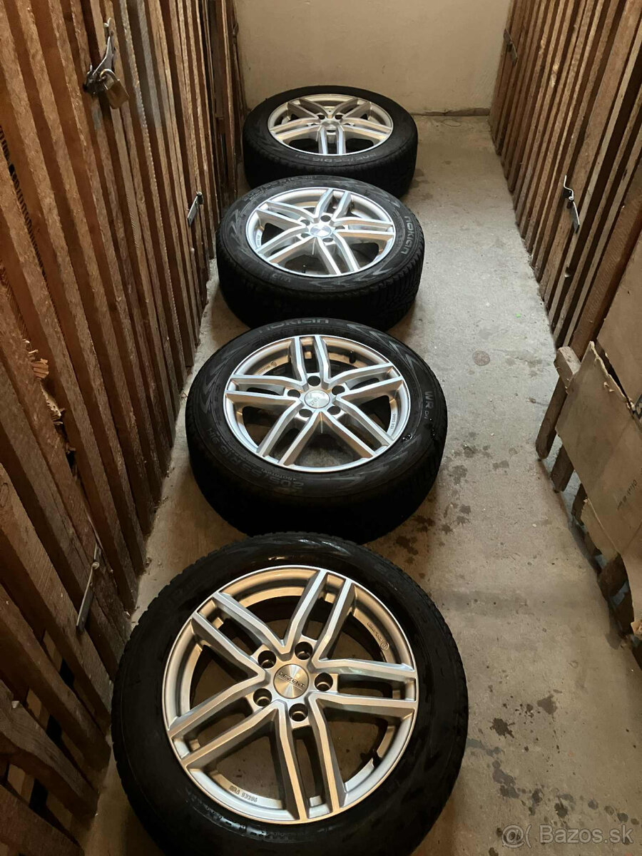Zimne pneu 205/55/R16 + Hlinikove disky