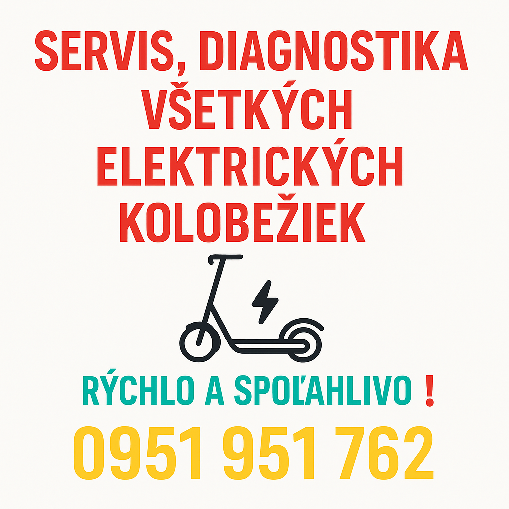 SERVIS A DIAGNOSTIKA VŠETKÝCH ZNAČIEK ELEKTRICKÝCH KOLOBEŽIE