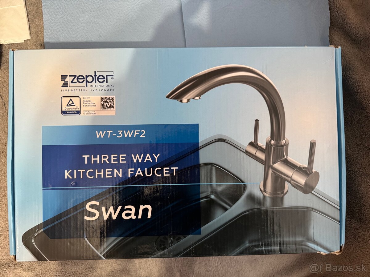 Labuť aq trojcestná vodovodná batéria