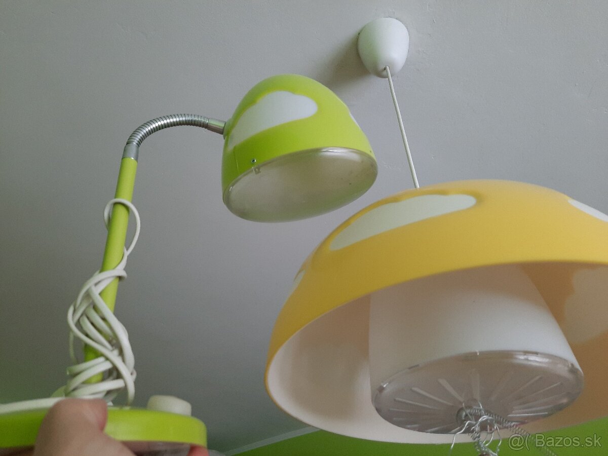 Detská stolová lampa + luster