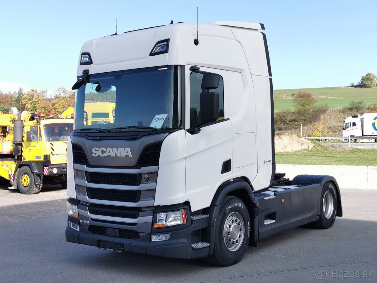 Prodám tahač návěsů SCANIA R450 EURO 6 E jednnokruhová hydr.
