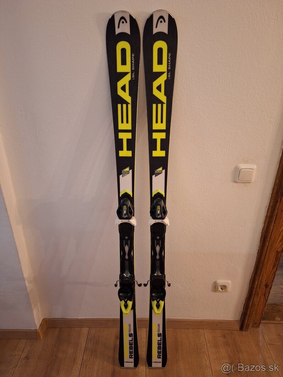 Lyže Head World cup rebels I.SL shape dĺžka 155cm.