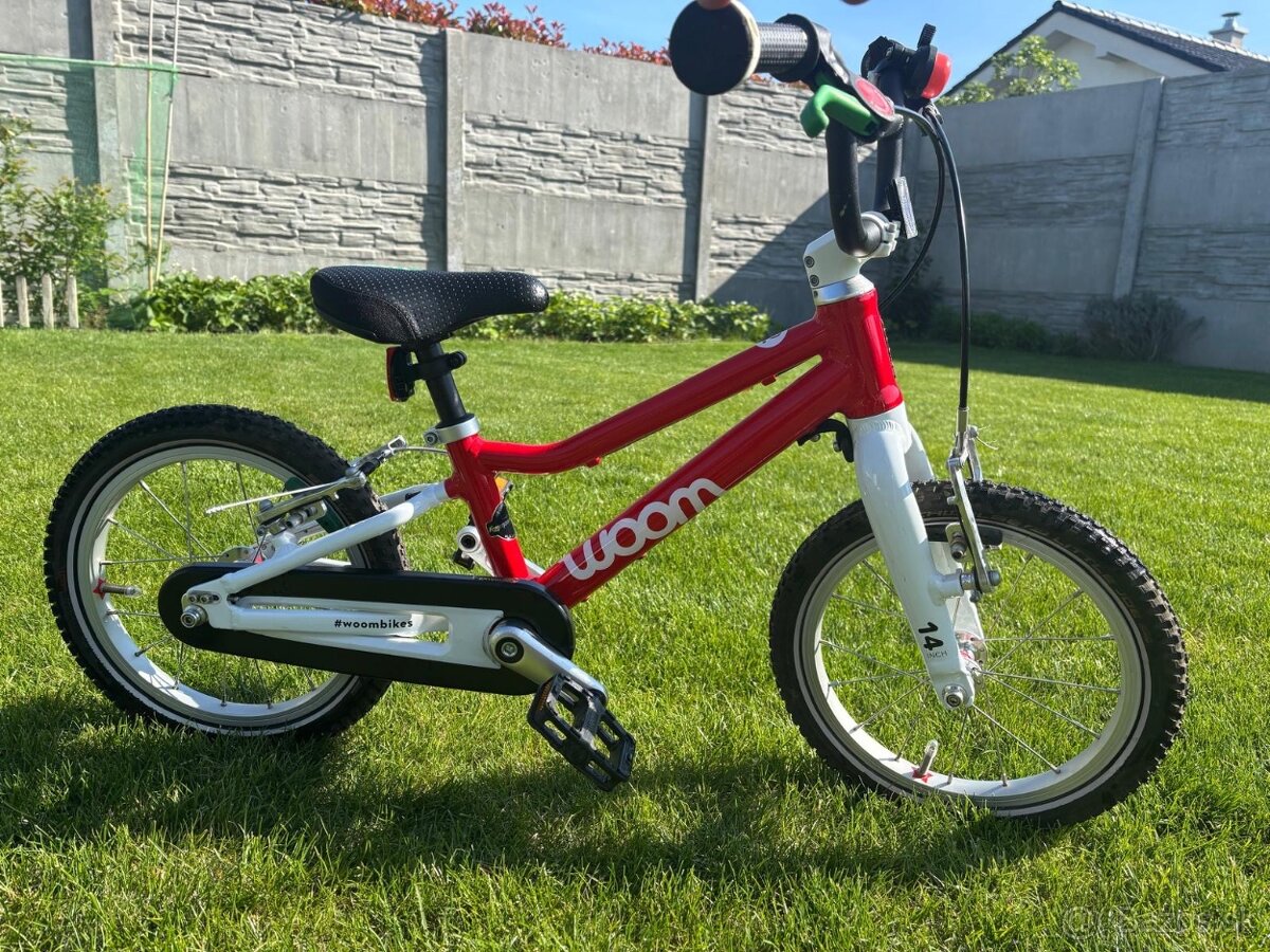 Predám detský bicykel Woom 2 – 14” – perfektný stav