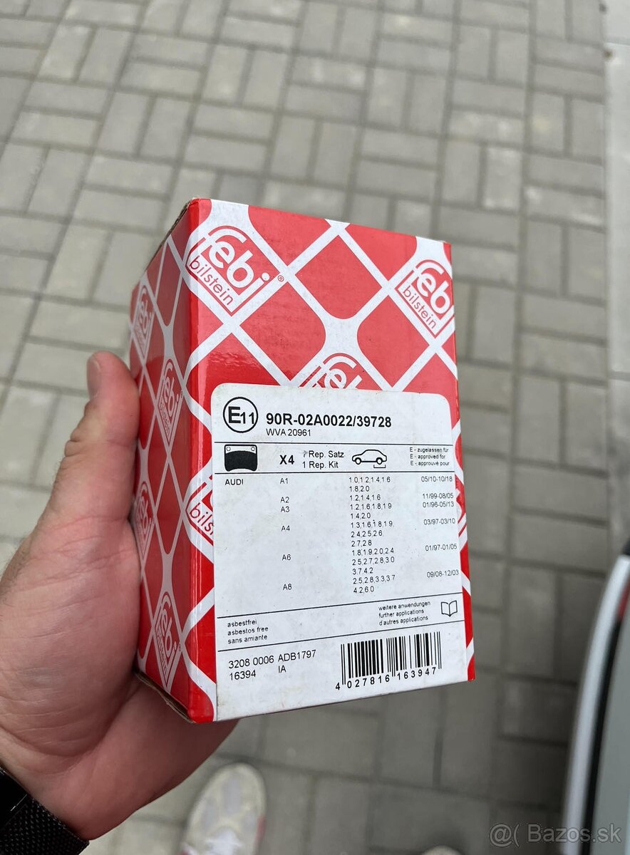 Brzdové doštičky zadné zn. Febi Bilstein