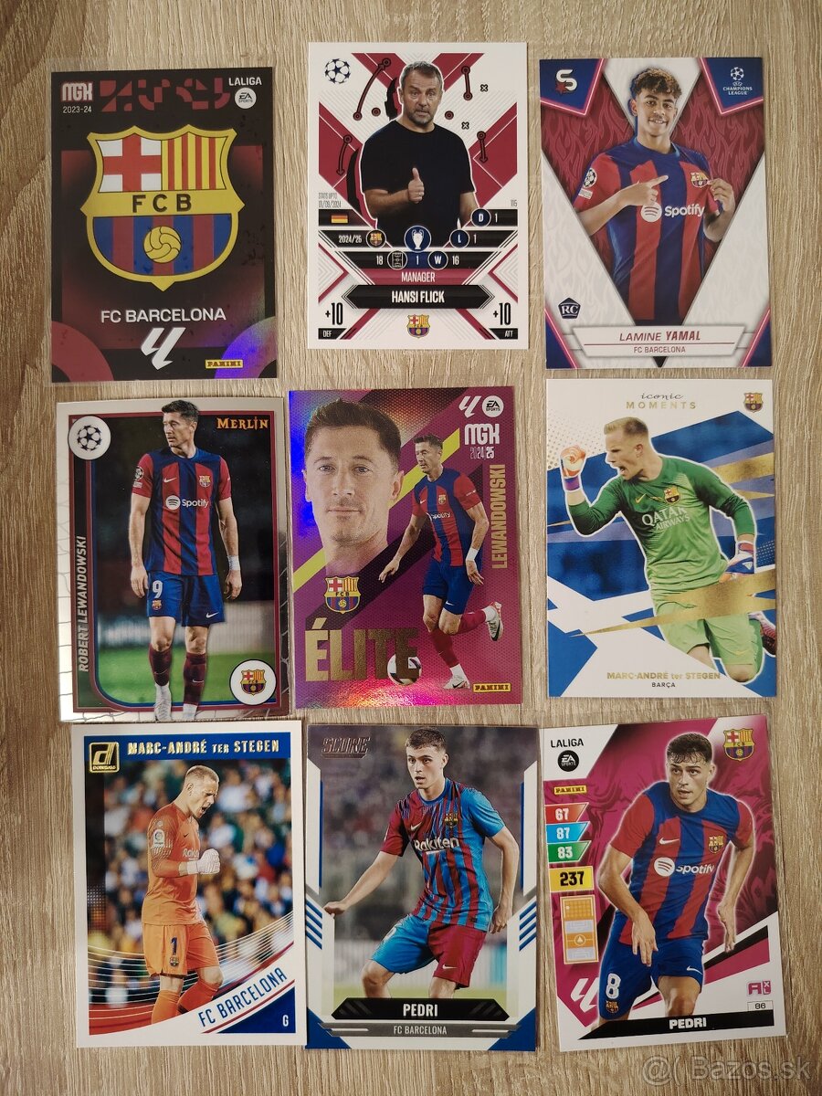 FC Barcelona - futbalové kartičky