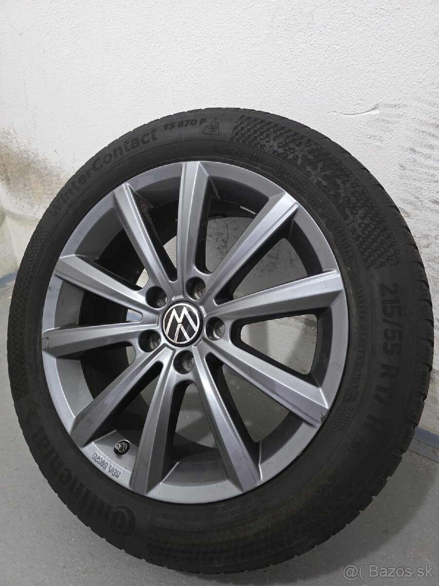 Zimná sada 215/55/r17 originál VW