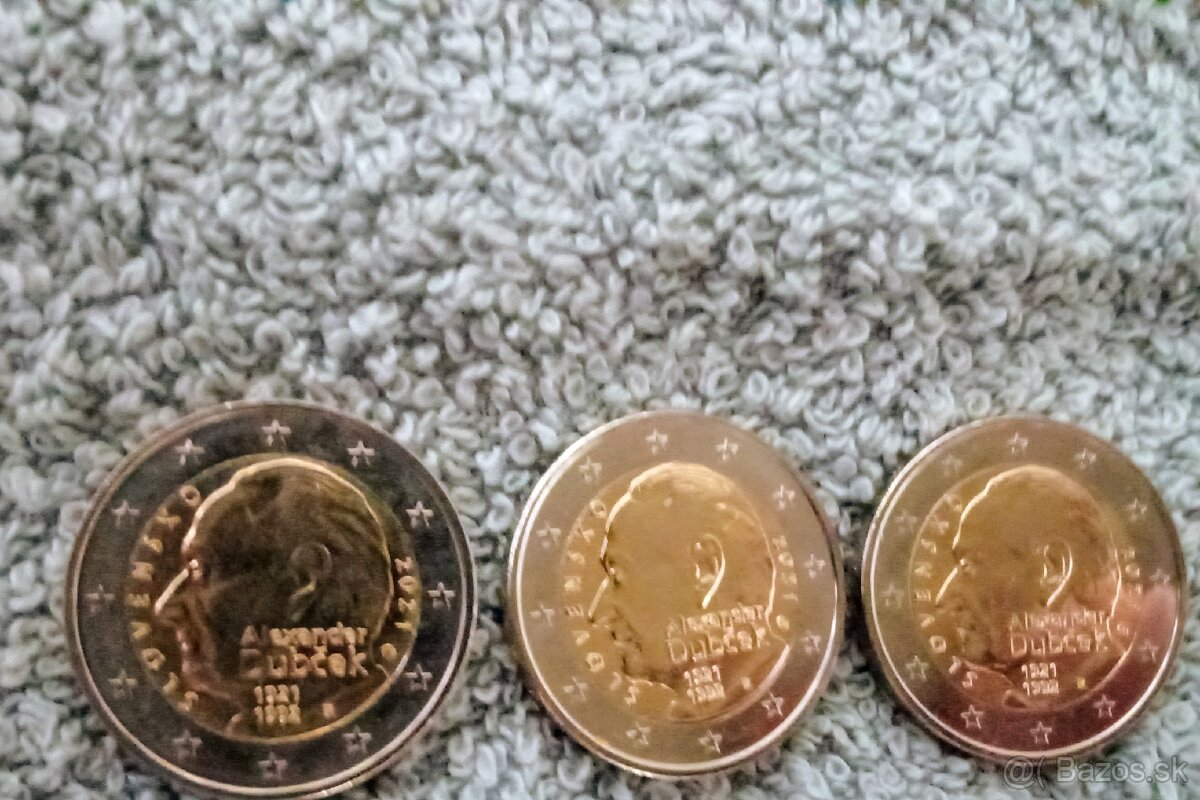 2 eurova minca Dubček
