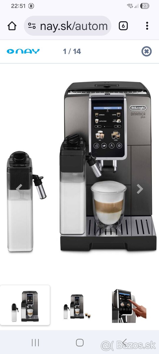 Predám kávovar De Longhi