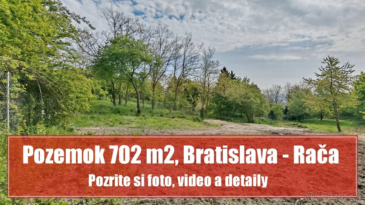 Pozemok v Rači 702 m2 v atraktívnej lokalite