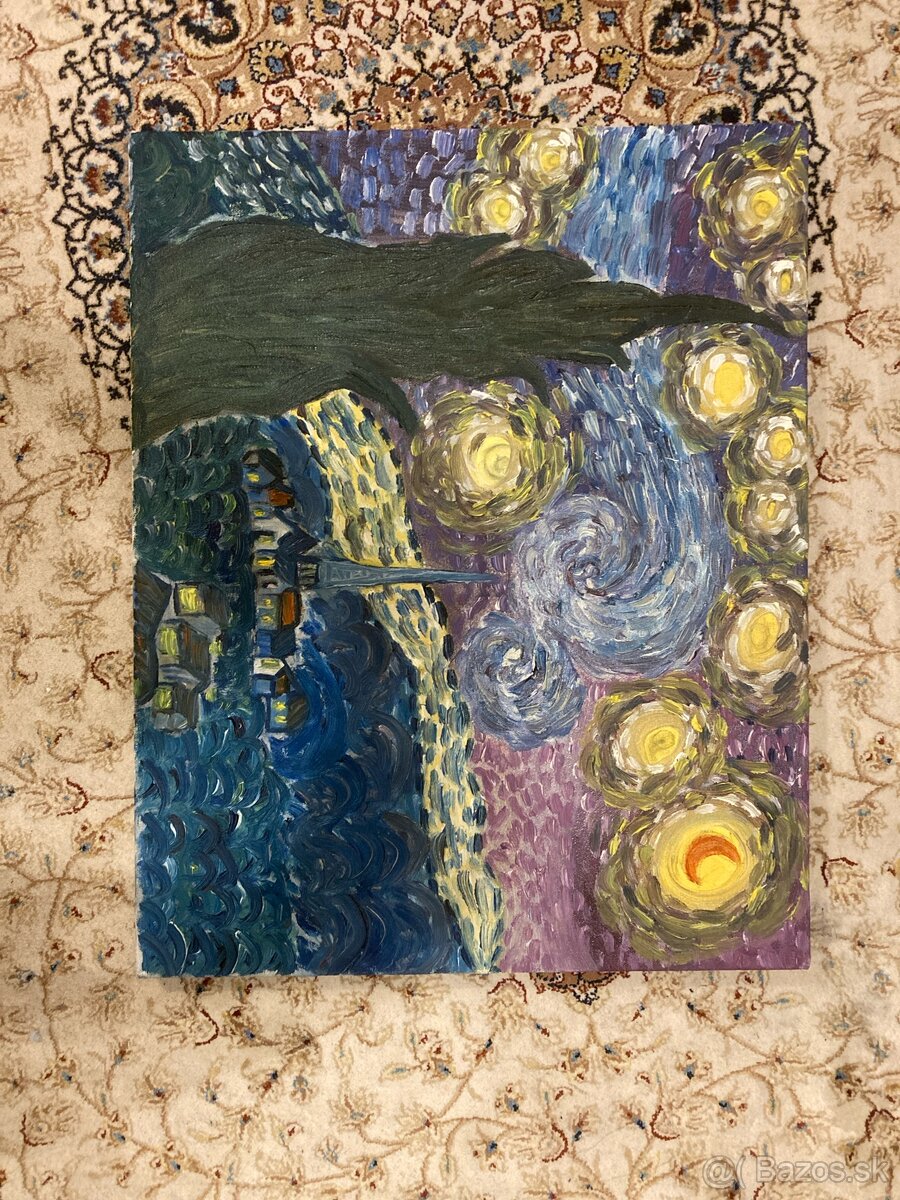 Akryl na plátne - van gogh - neoriginál
