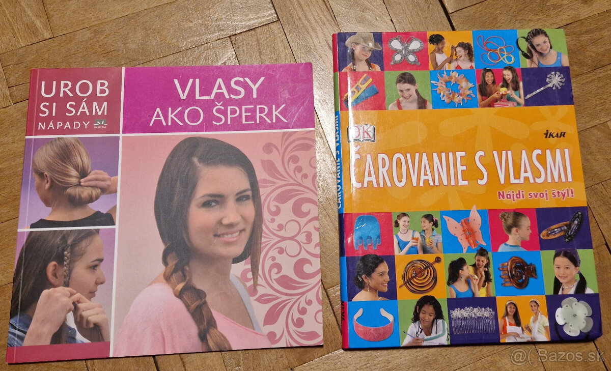 Predam knihy o dievčenskych účesoch - 2ks