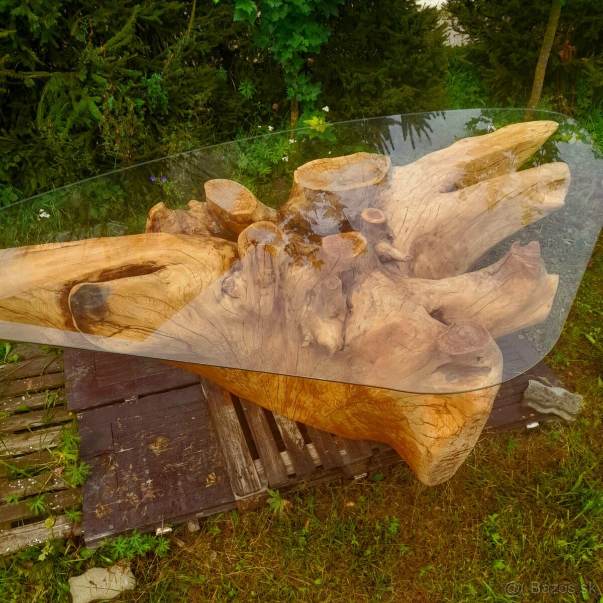 Stôl z koreňa stromu/smrek