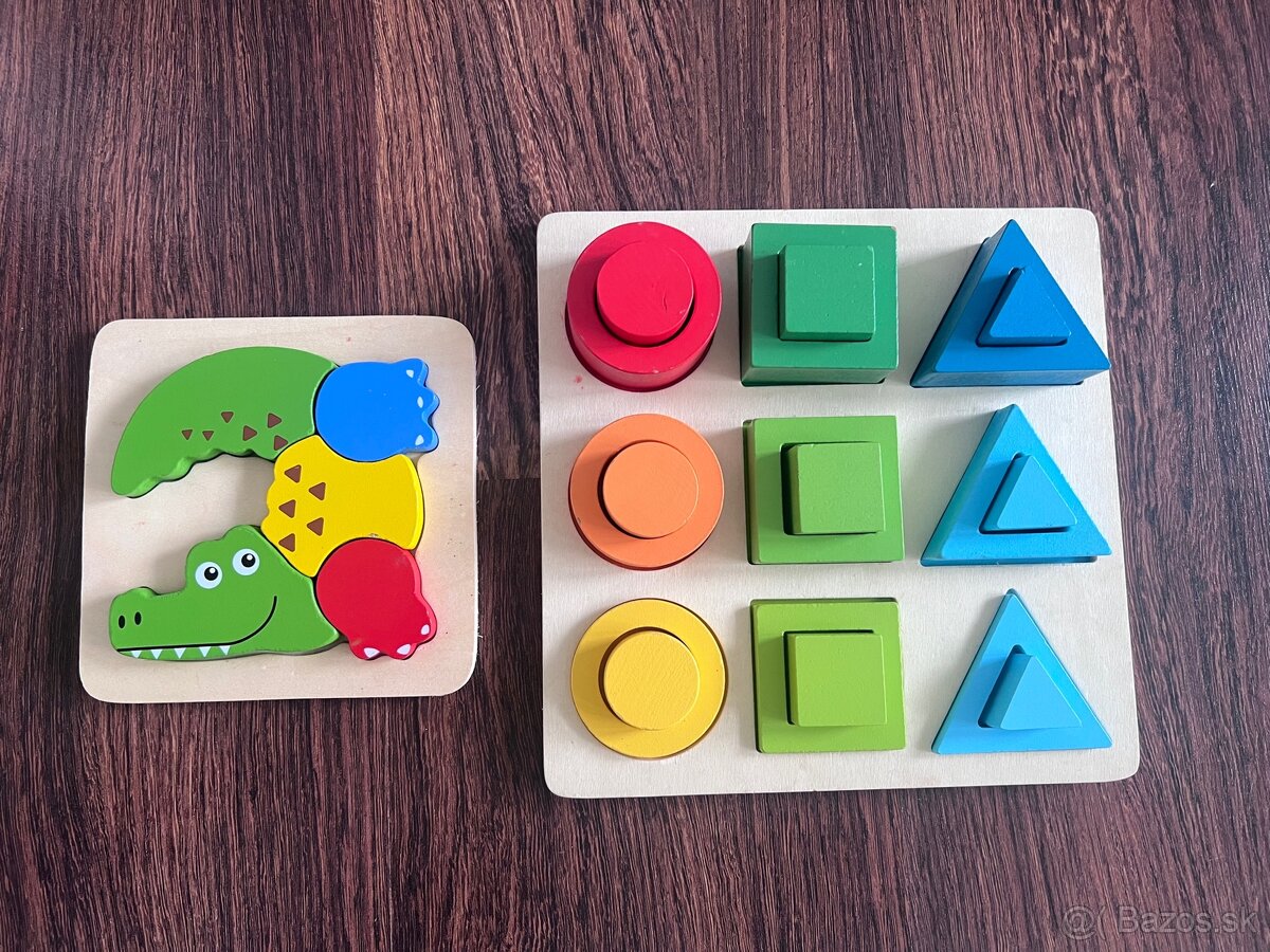 Drevené vkladačky, puzzle pre malé deti