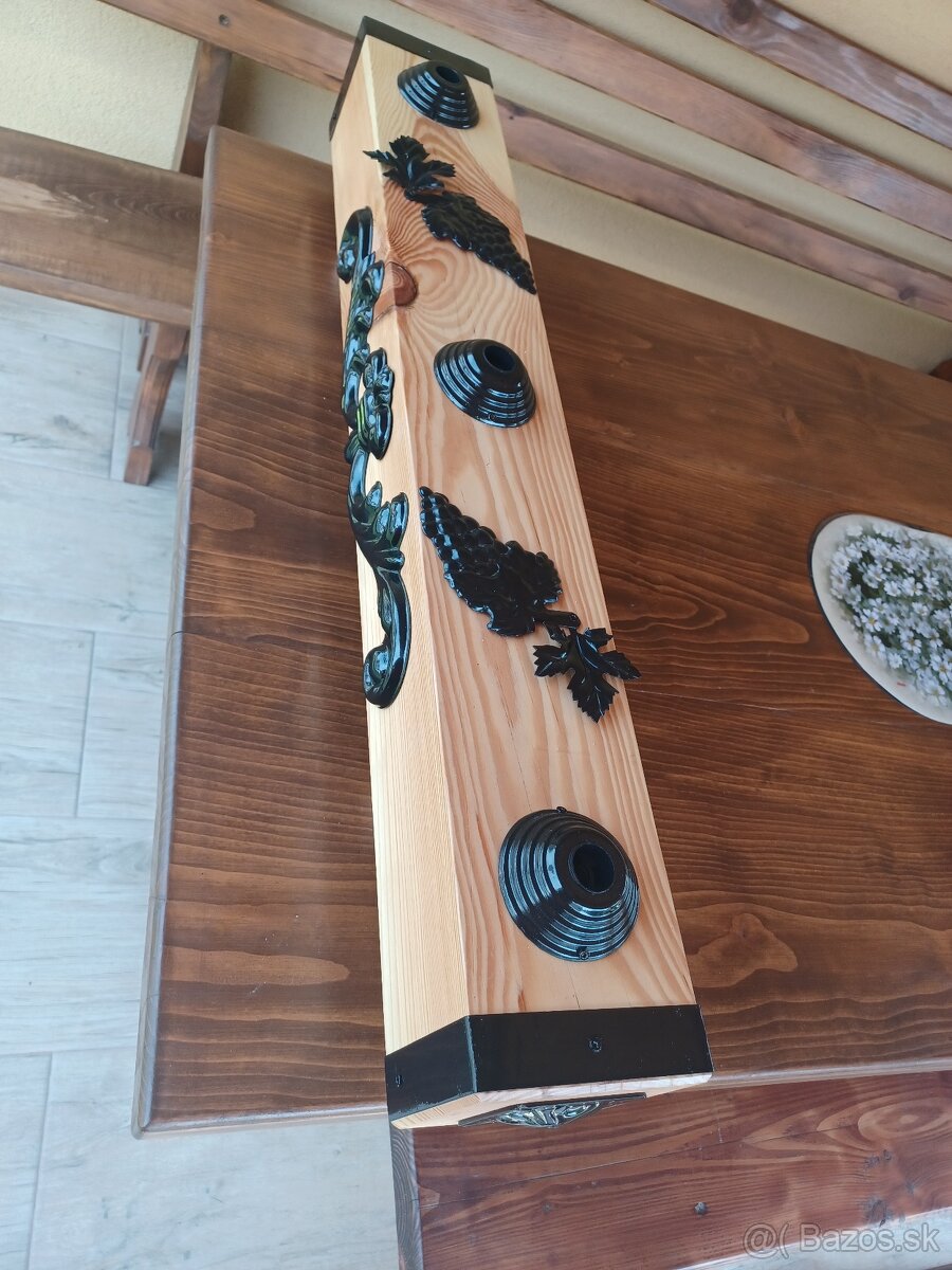 Lustre drevený hranol