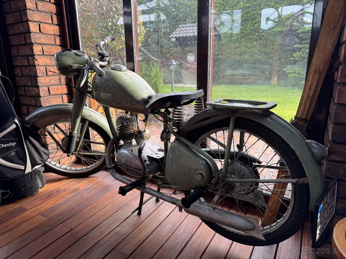 ČZ 125 T pôvodný stav