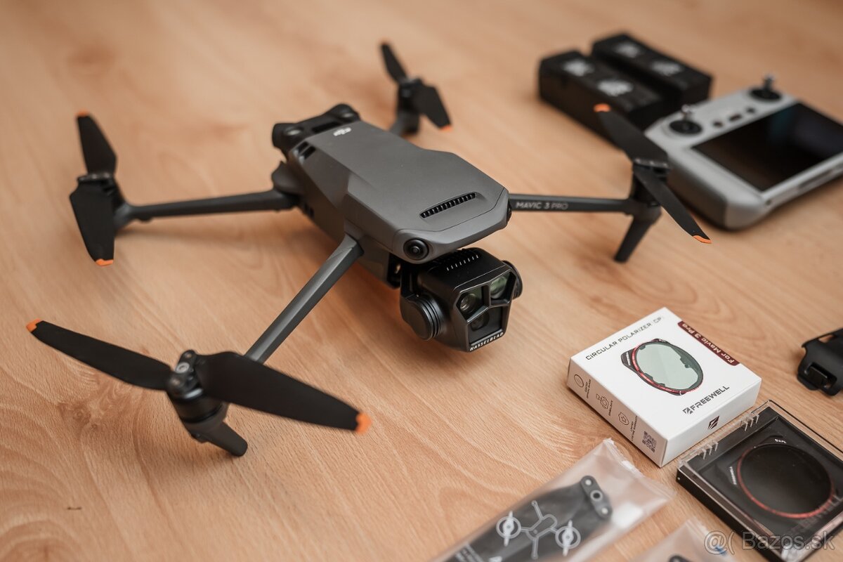 Dji Mavic 3 Pro + 2x batéria, polarizačný filter Freewell