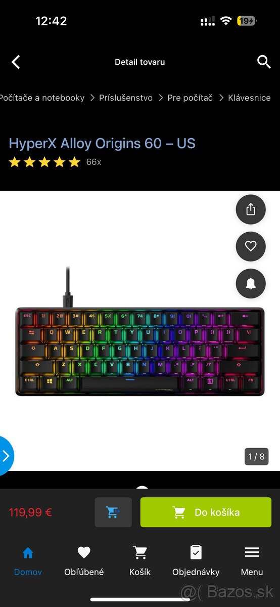 HyperX Alloy Origins 60 – US Layout