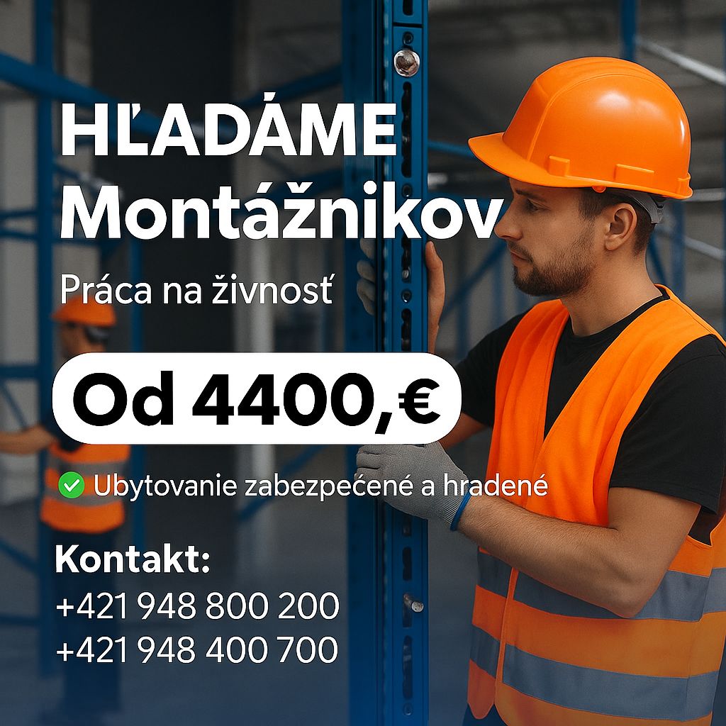 Hľadáme montážnikov regálov Nemecko