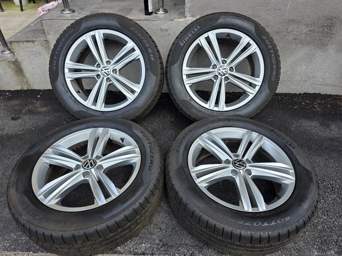 Zimne kolesa VW Tiguan 5x112 r18 235/55 r18 Vw Sebring