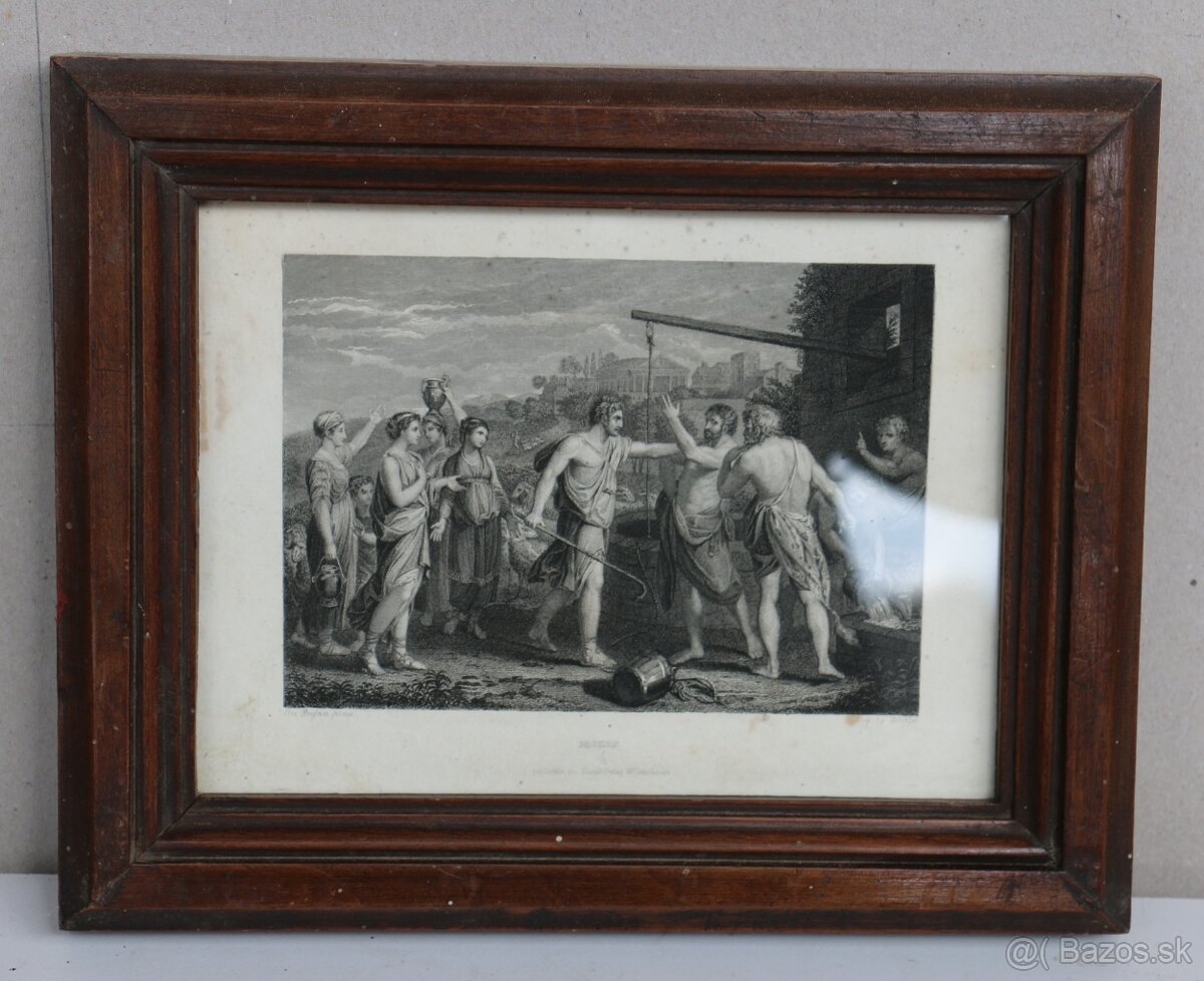 Starý grafický list z 19. storočia