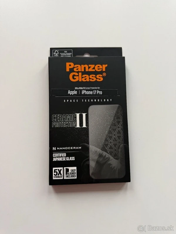 Tvrdené sklo UWF Ceramic II s aplikátorom pre iPhone 17 Pro