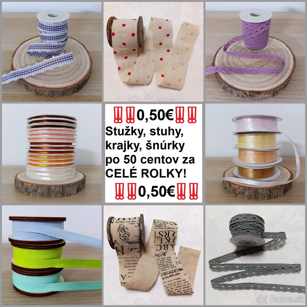 dopredaj stuziek po 0,50e za cele rolky