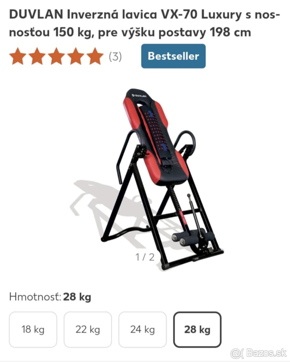 Trakčné lehátko DUVLAN VX-70 Luxury