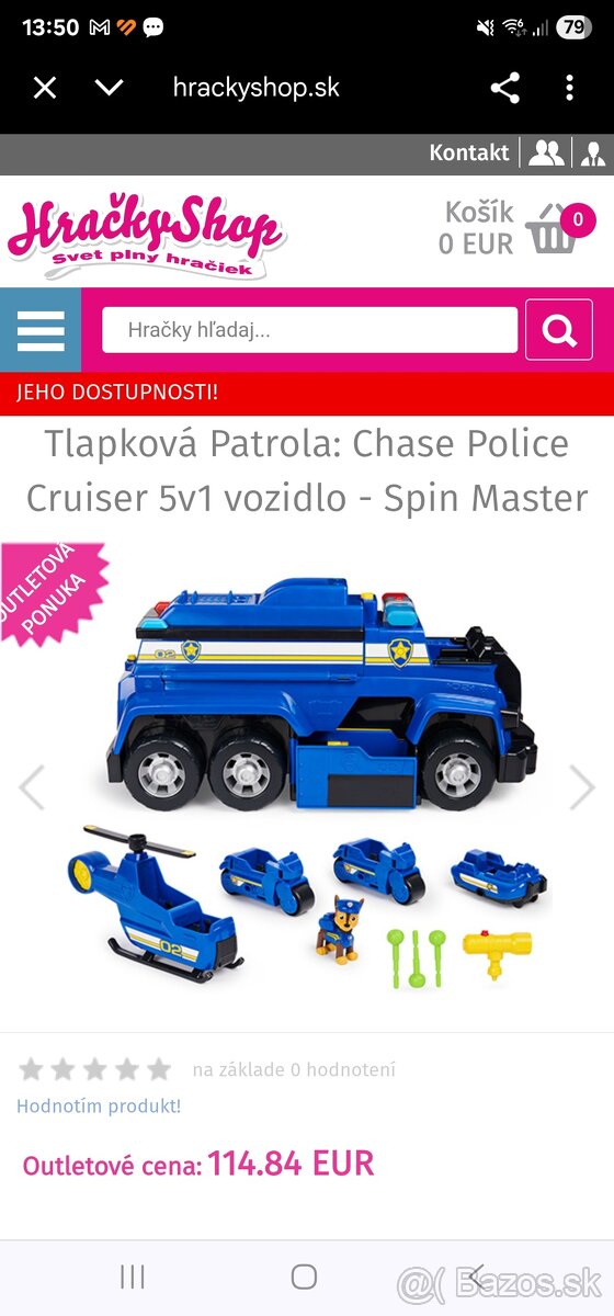Spin Master Tlapková patrola Multifunkčne záchranné auto