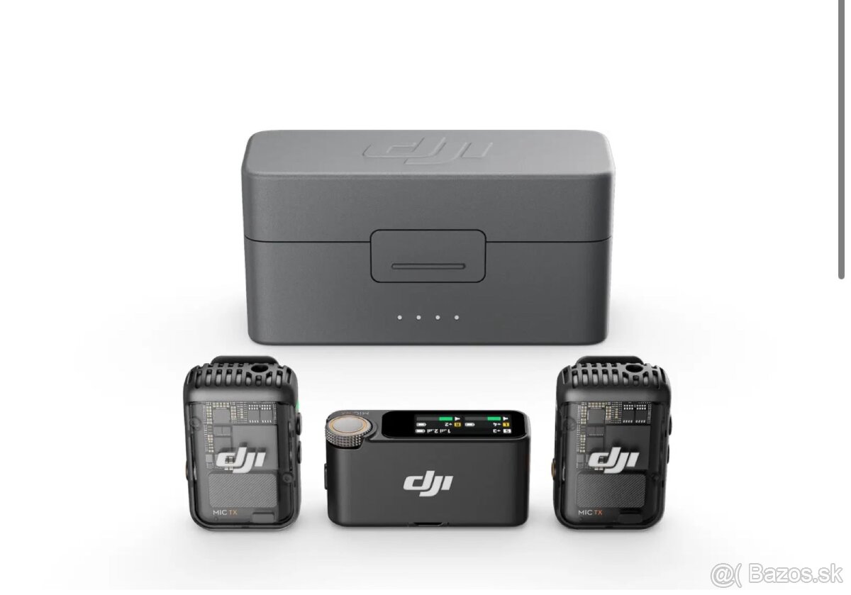 Predám DJI Mic 2 (2 TX + 1 RX + Charging Case)