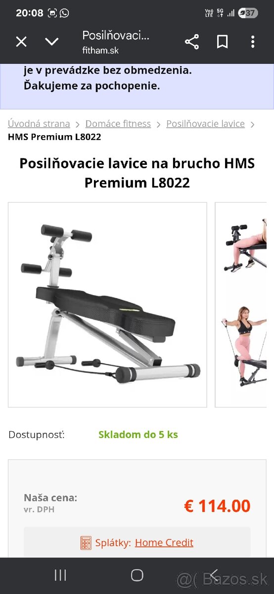 Posilňovacia Lavica