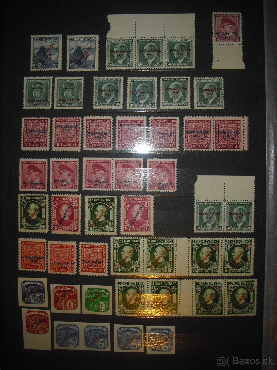 predam zbierku znamok Slovensky stat 1939 - 1944 UNC