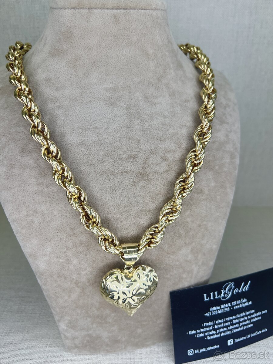 zlata retiazka 14k 30.32g NOVÁ PUNCOVANÁ