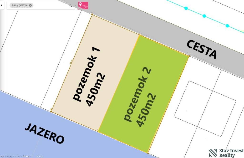 Exkluzívny stavebný pozemok pri jazere -Boldog