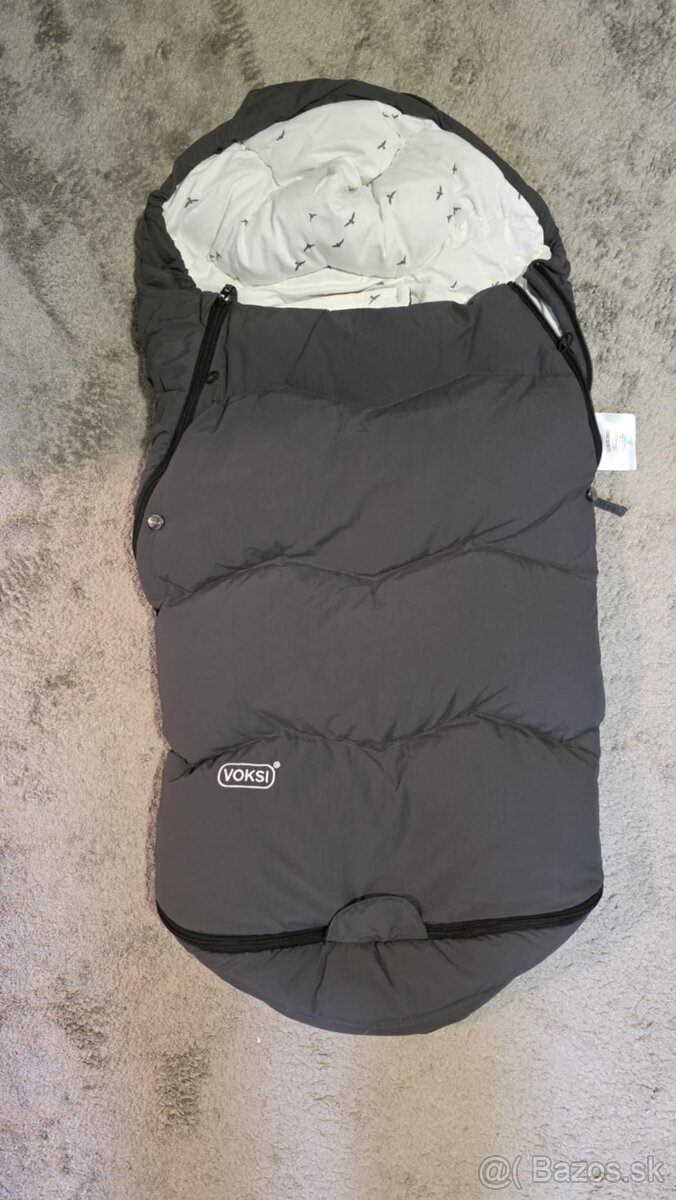zimný fusak do kočíka Voksi Explorer šedý