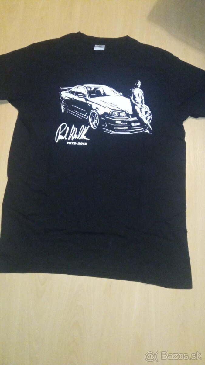 Chlapčenské tričká- Paul Walker L/XL+retiazka