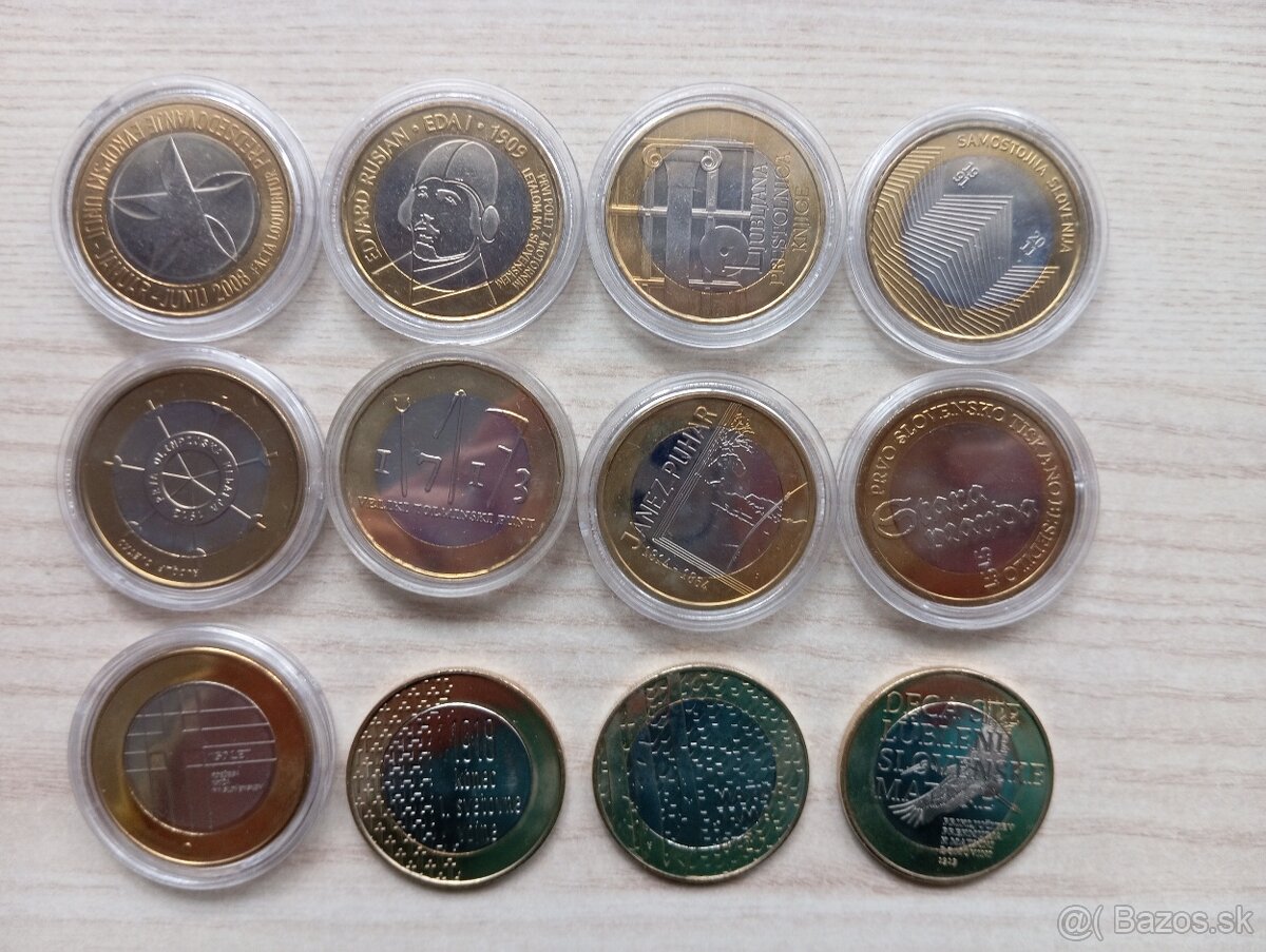 Pamätné 3 euro - Slovinsko