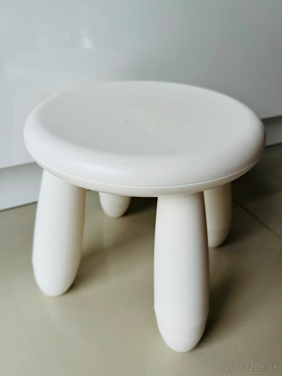 Biela stolička Ikea Malm