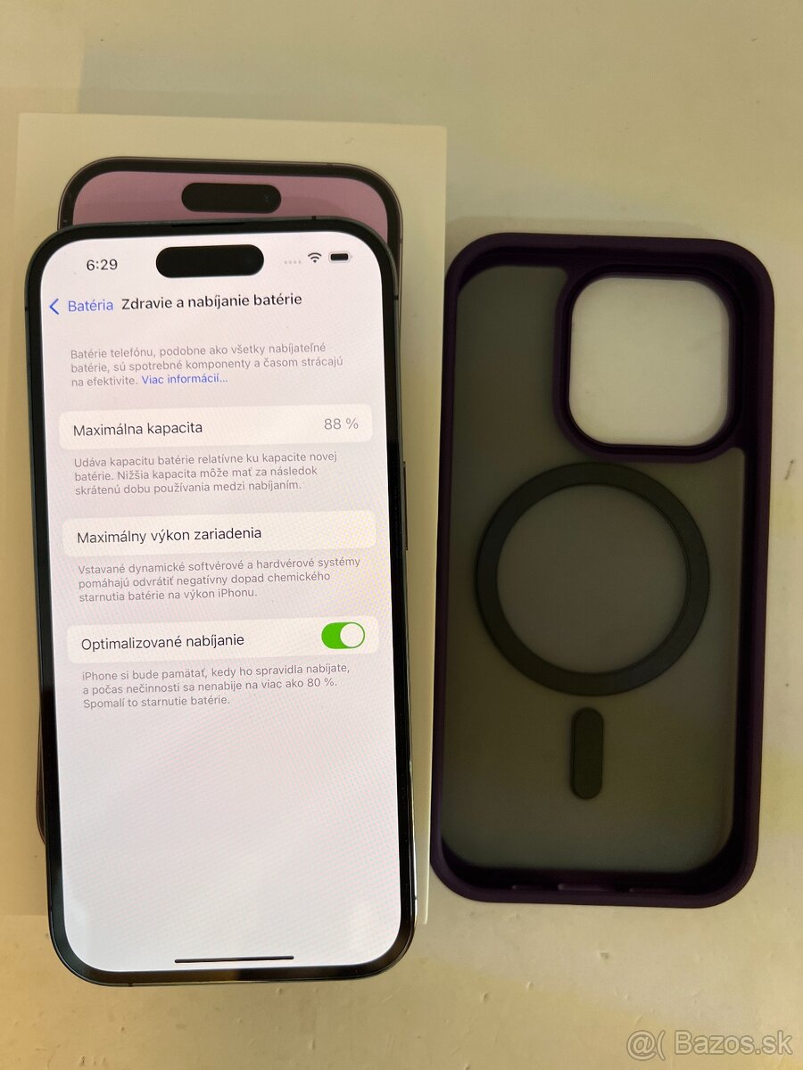 IPHONE 14 PRO DEEP PURPLE 128GB ZÁRUKA - STAV AKO NOVÝ