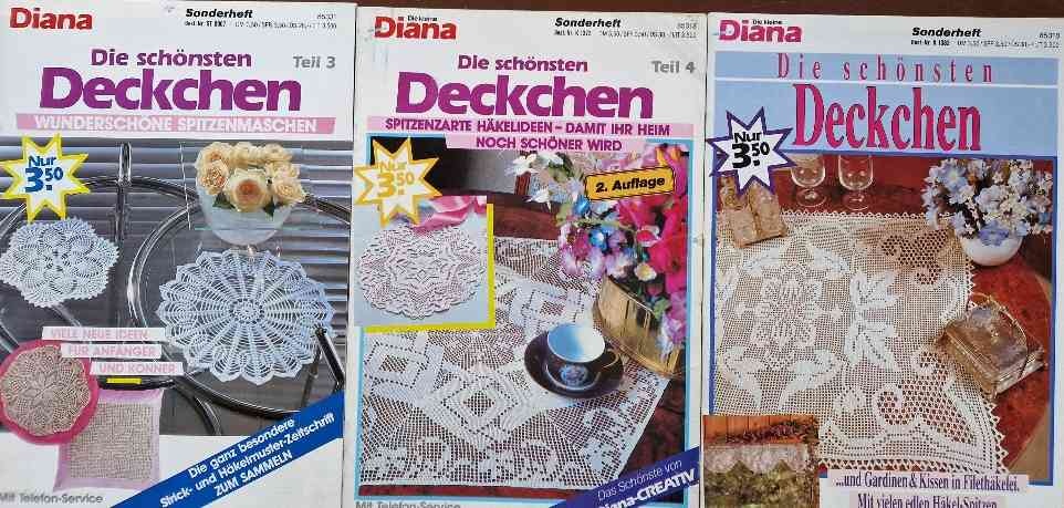 Časopisy so vzormi na vyšívanie, háčkovanie DIANA