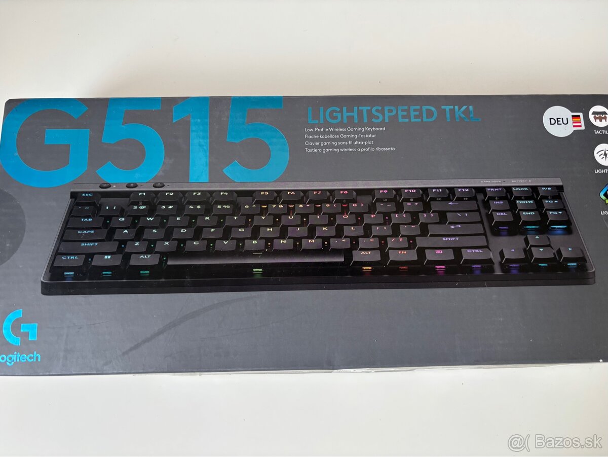 Logitech G515 Lightspeed Tkl herná klávesnica