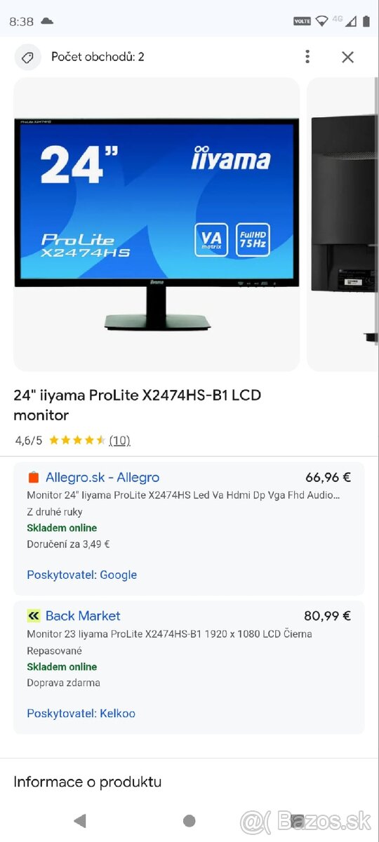Monitor na stenu