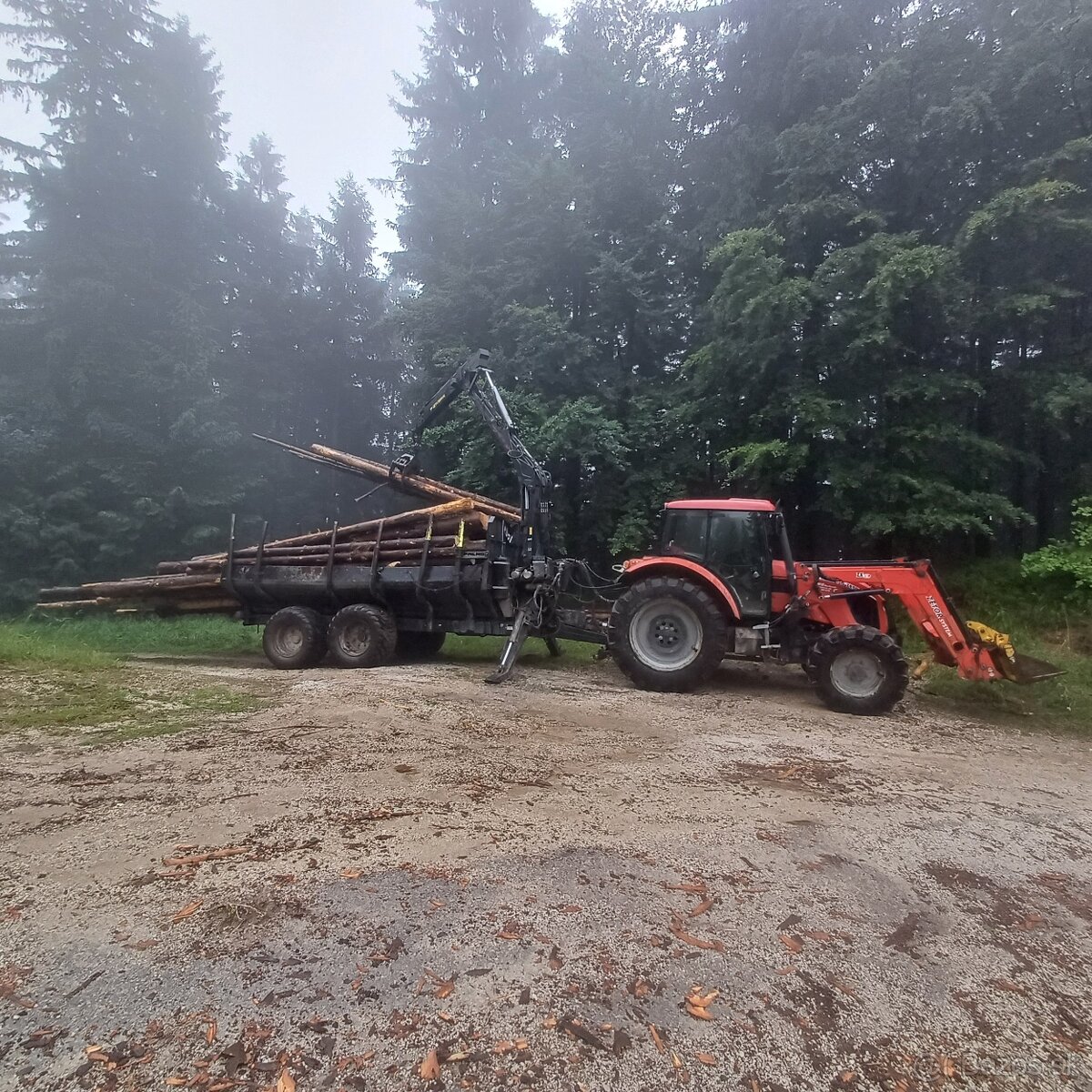Zetor forterra 120 + vyvážačka Palms 13 D