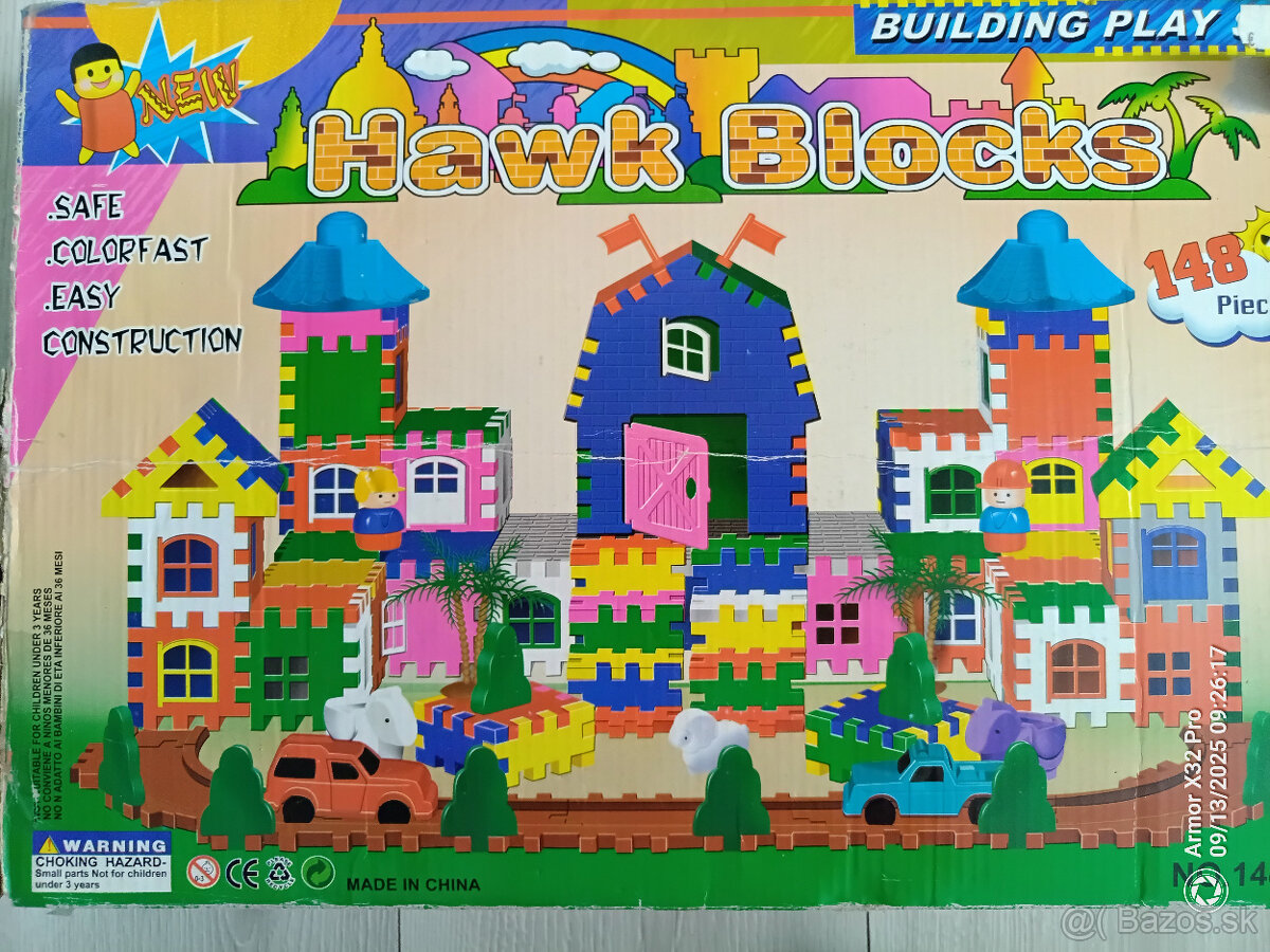 Hawk Blocks - Building play, stavebná skladačka, 230ks
